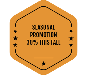 SEASONAL PROMOTION - 30% This Fall badge