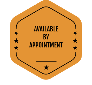 Available by Appointment badge